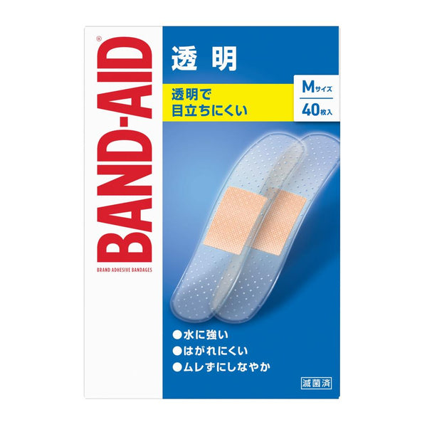 【一般医療機器】バンドエイド 透明 Mサイズ 40枚