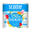 クレシア スコッティ フラワーパック 3倍長持ち（シングル） 150m×4ロール