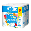 日本製紙 クレシア スコッティ フラワーパック 3倍長持ち（シングル） 8ロール