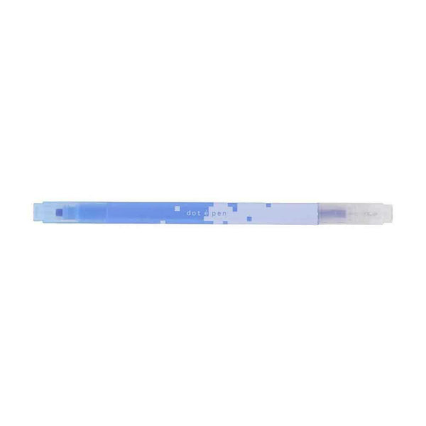 サンスター文具 四角マーカー dot e pen（ドット・エ・ペン） ブルー 1本