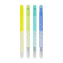 サンスター文具 四角マーカー dot e pen（ドット・エ・ペン） 4本セット