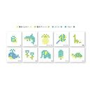 サンスター文具 四角マーカー dot e pen（ドット・エ・ペン） 4本セット