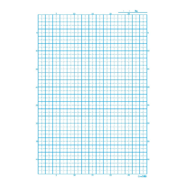 Showa Note Japonica Friend 5mm grid reader ruled/blue 1 book