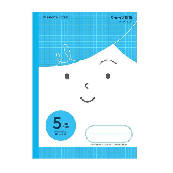 昭和笔记 Japonica Friend 5 毫米网格阅读器 直纹/蓝色 1 本书