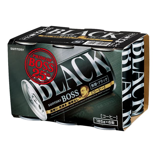 ◆Suntory boss sugar-free black 6 can pack 185g×6