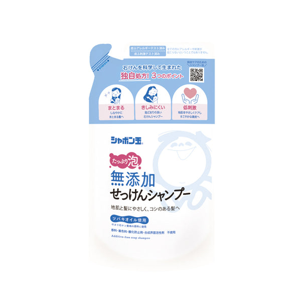 Shabondama No Additive Soap Shampoo Foam Type Refill 420ml