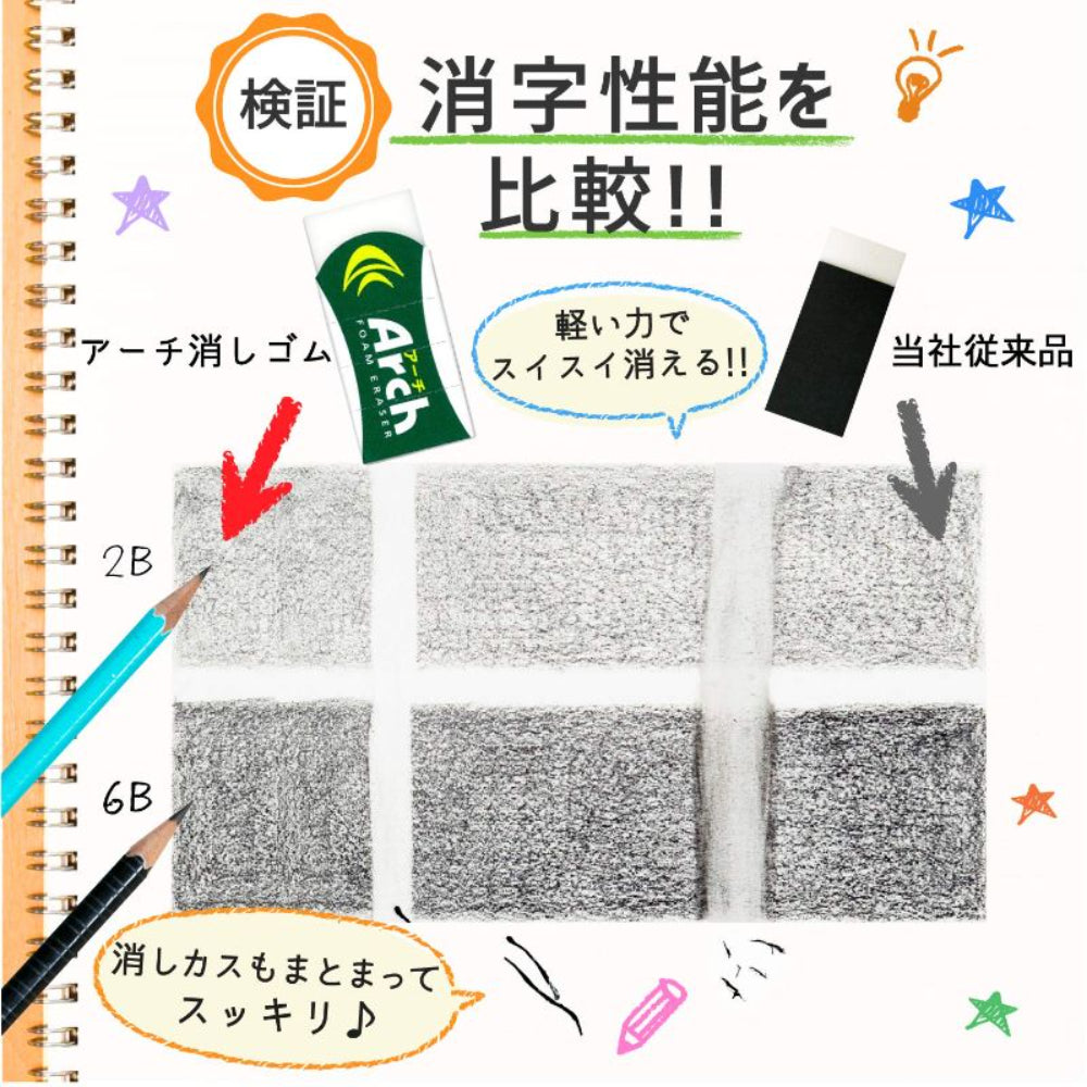 サクラクレパス アーチ消しゴムM 1個