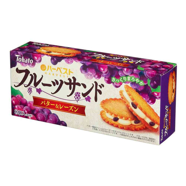 ◆東ハト ハーベストフルーツサンド バター＆レーズン 8個