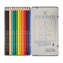 トンボ鉛筆 缶入色鉛筆NQ 12色 1セット