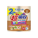 大王製紙 エリエール 超吸収キッチンタオル無漂白 2ロール