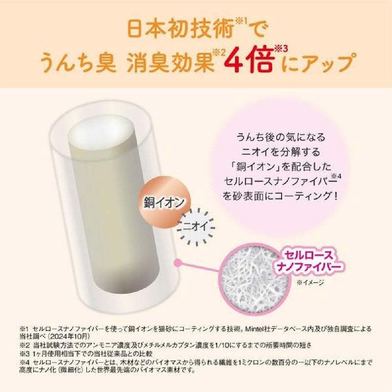 大王製紙 キミおもいパワフル消臭・抗菌システムトイレ用ネコ砂大粒 4L