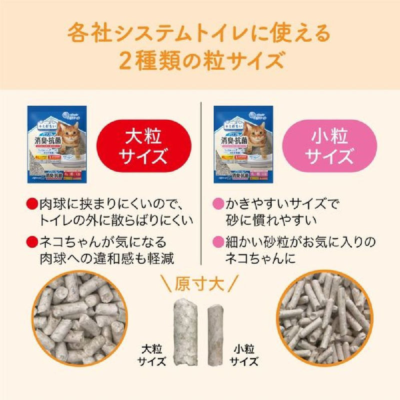 大王製紙 キミおもいパワフル消臭・抗菌システムトイレ用ネコ砂大粒 4L