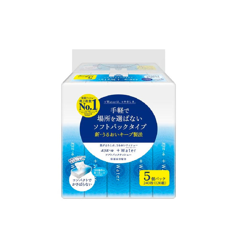 大王製紙 エリエール＋Waterソフトパック 120組5個