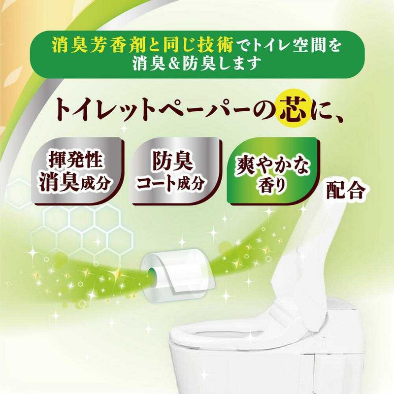 大王製紙 エリエール消臭＋トイレットティシュー芯からほのかに香るナチュラルクリアの香りコンパクト ダブル 8ロール