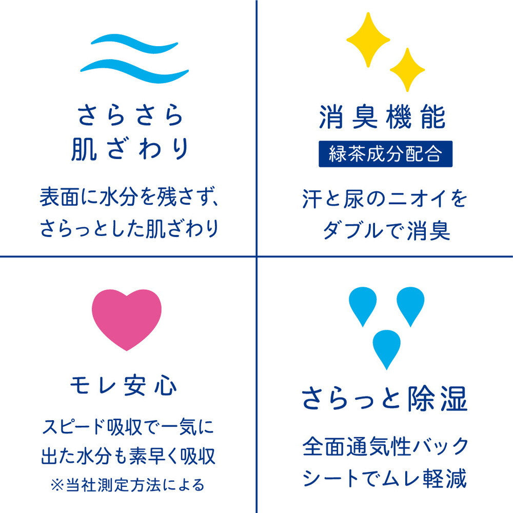 大王製紙 ナチュラ さら肌さらり よれスッキリ吸水ナプキン24cmロング