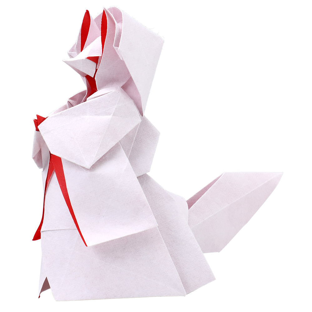 超難解折紙 狐の嫁入り 6枚(奉書紙〈赤〉2枚・上質紙4枚) | サン