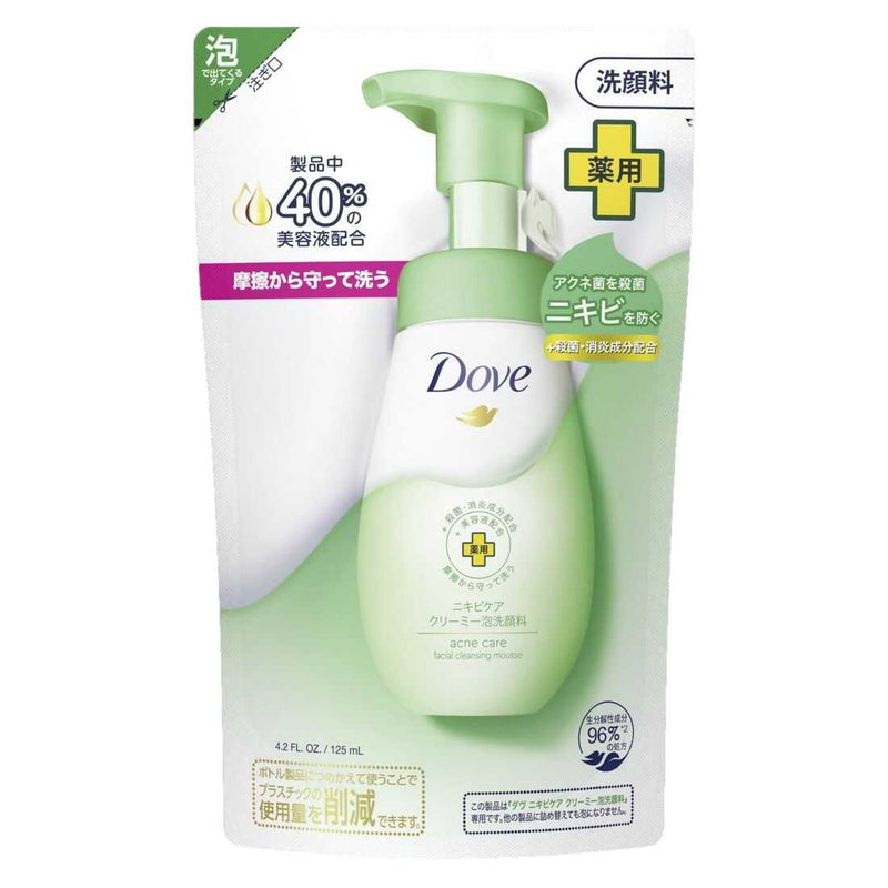 [Quasi-drug] Unilever Dove Acne Care Creamy Foam Face Wash Refill 125ml