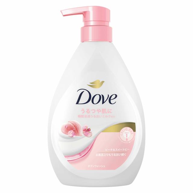 Dove Body Wash Peach &amp; Sweet Pea Pump 470g