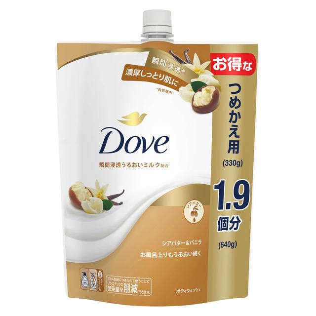 Dove 乳木果油香草沐浴露补充装 640g