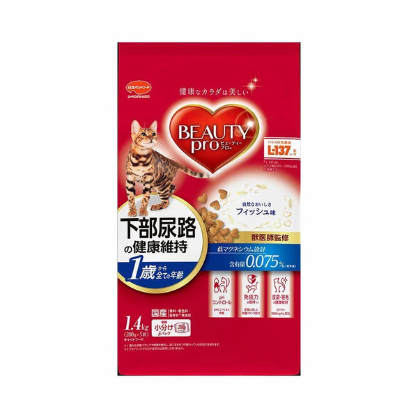 Beauty Pro Cat Health maintenance of the lower urinary tract of cats From 1 year old 1.4 kg