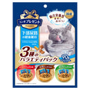 日本ペットフード コンボプレゼント キャット おやつ 下部尿路の健康維持 3種バラエティパック  90g（3g×30袋）