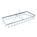 Nishida square hanger jumbo S with 30 pinches polka dot blue