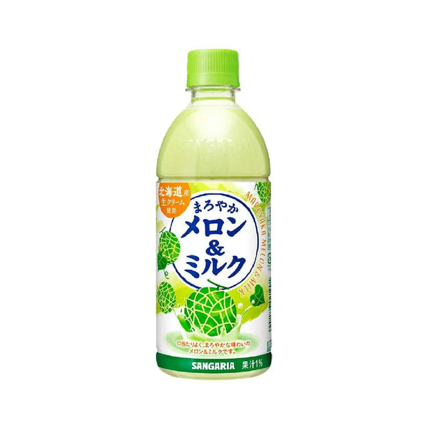 ◆サンガリア まろやかメロン&ミルク 500ml