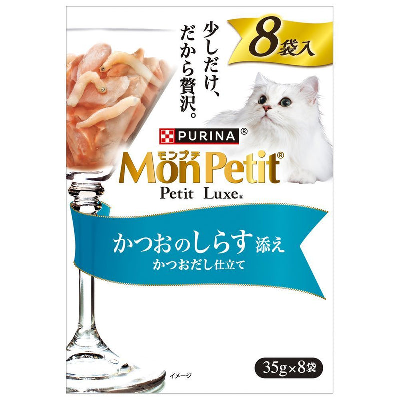 ネスレ日本株式会社　モンプチ　プチリュクスパウチ　かつおのしらす添え ３５ｇ×８Ｐ