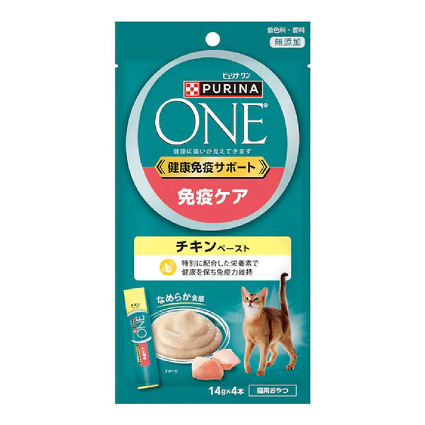 ピュリナワンキャット おやつ健康免疫サポート 免疫ケアチキンペースト 56g