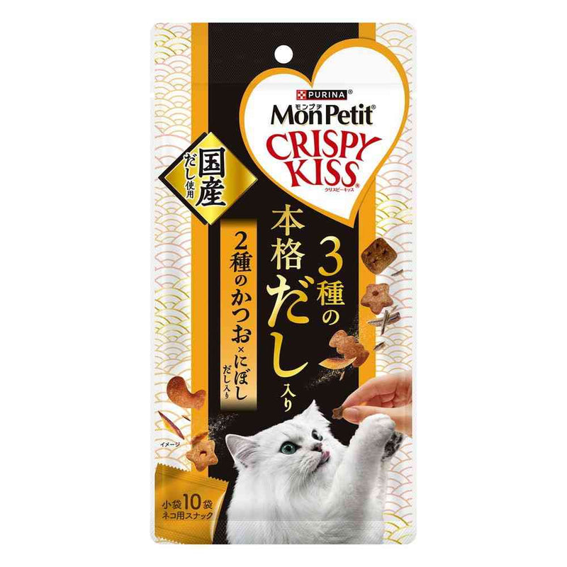 ネスレ日本 モンプチ クリスピーキッス 3種の本格だし入り 2種のかつお×