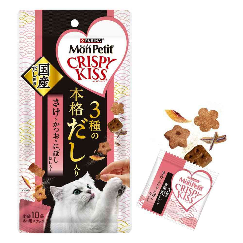 ネスレ日本 モンプチ クリスピーキッス 3種の本格だし入り さけ×かつお