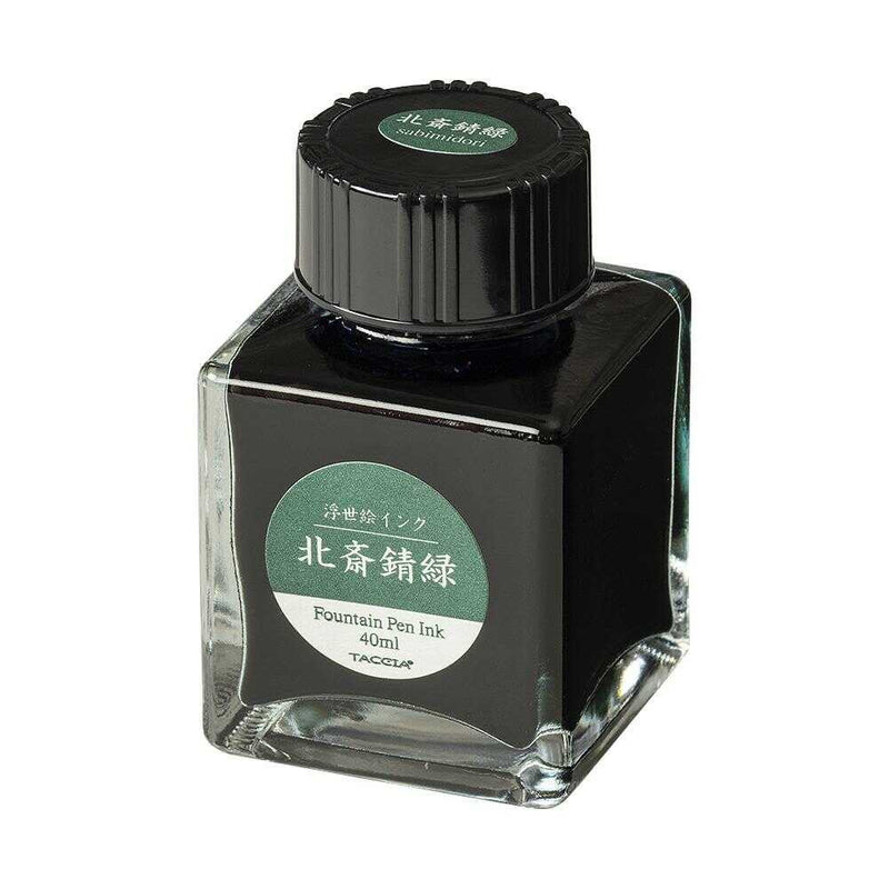 TACCIA 浮世絵インク・染料・40ml／北斎錆緑 40ｍL