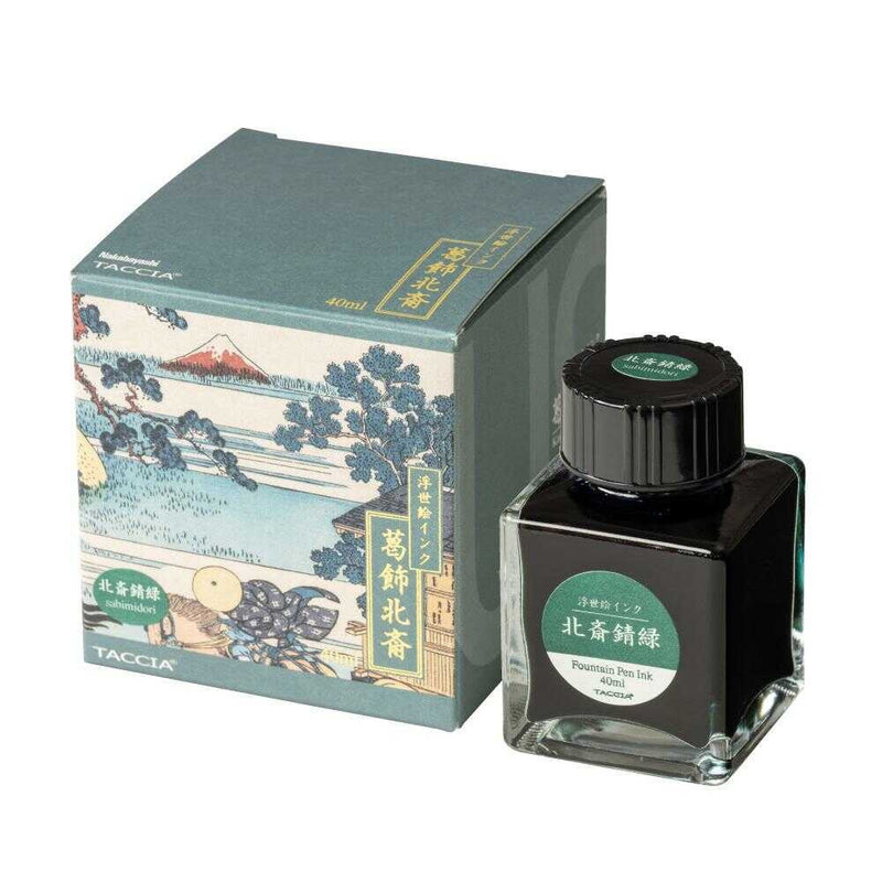 TACCIA 浮世絵インク・染料・40ml／北斎錆緑 40ｍL