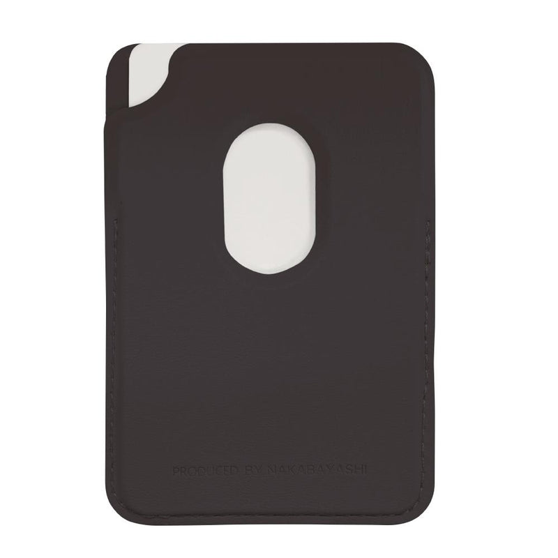 ナカバヤシ マグネット式カード型iPhoneスタンド／ブラック 1個 71g