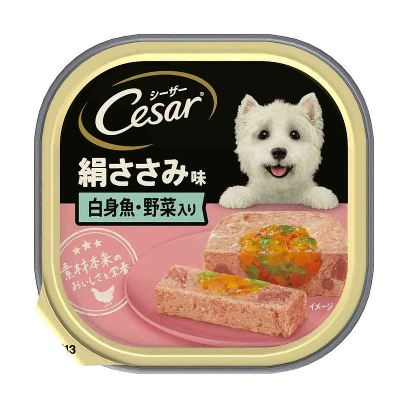 マースジャパンリミテッド シーザー 絹ささみ味 白身魚・野菜入り 100g