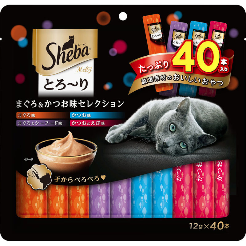 シーバ とろ～り メルティ まぐろ＆かつお味セレクション 12g×40本