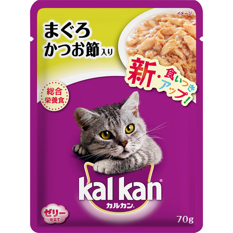 カルカン パウチ まぐろ かつお節入り 70g