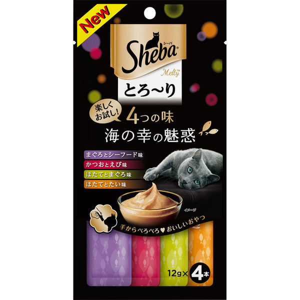 シーバ とろ～り メルティ 4つの味 海の幸の魅惑 12g×4本