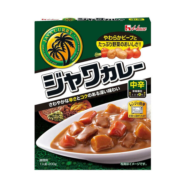 ◆ハウス レトルト ジャワカレー 中辛 200g