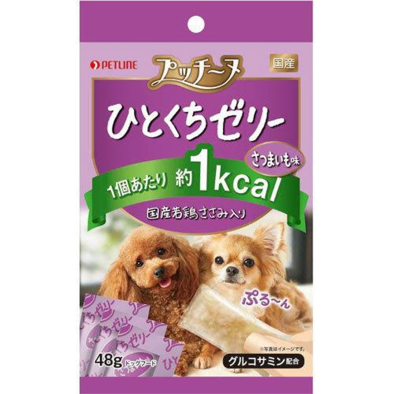 ペットライン ゼリー 国産若鶏ささみ入り さつまいも味 48g