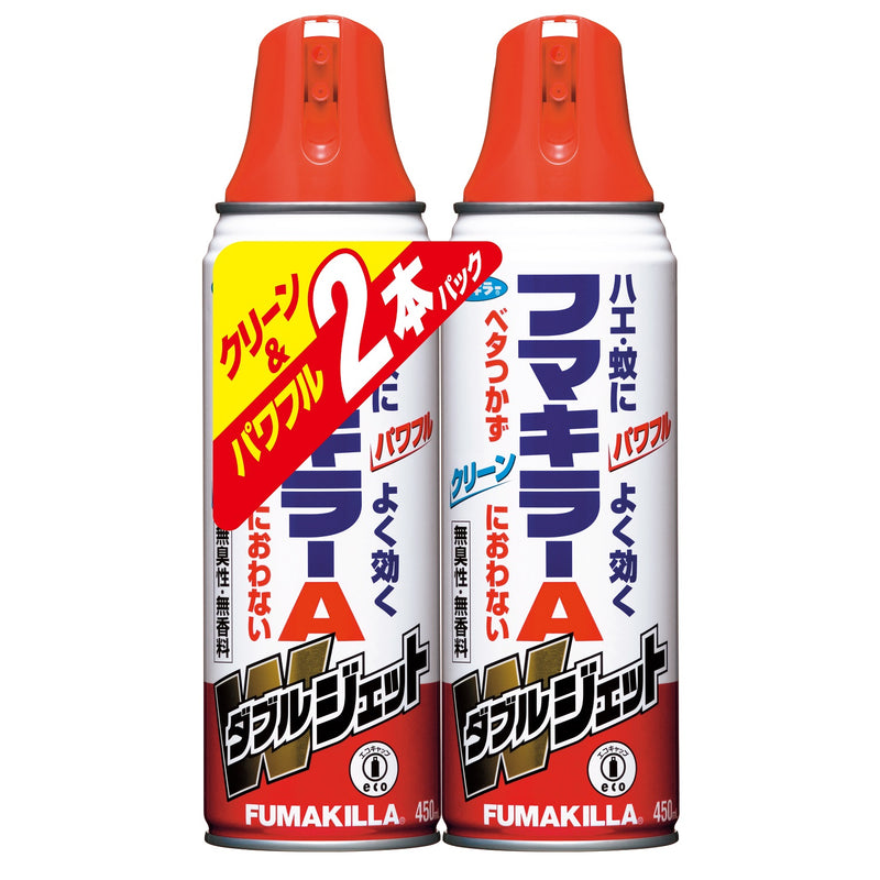 [害虫防治准药品] Fumakira A Double Jet 2P 450ml x 2