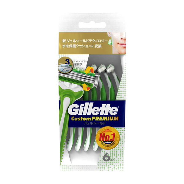 P&amp;G Gillette Custom Premium Gel Shield 6 件装