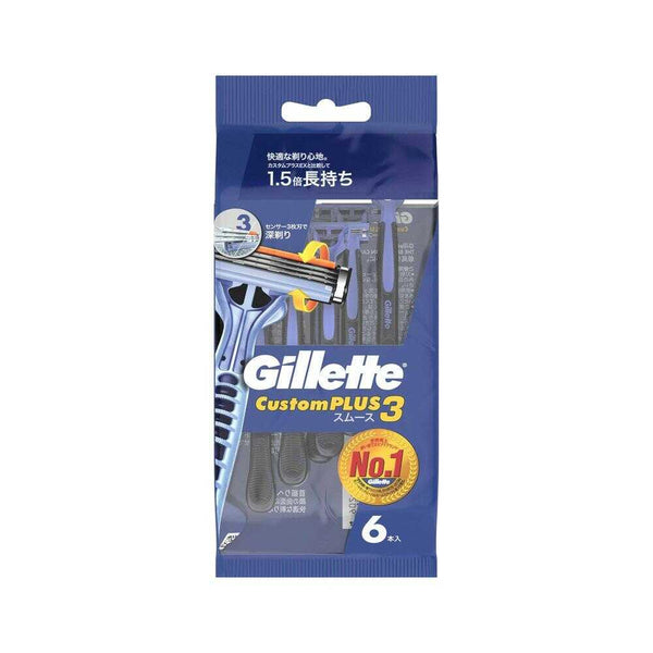 Gillette Custom Plus 3 Shaving Smooth 6 pieces