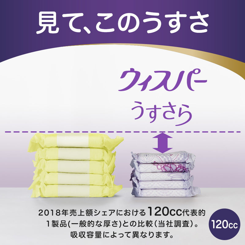 ウィスパー うすさら安心 多いときでも安心 120cc 16枚