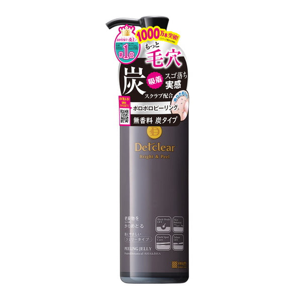 Meishoku DET 透明去角质果冻 木炭型 无香型 180ml