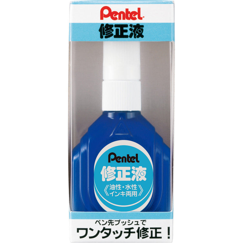 ぺんてる 修正液 油性・水性インキ両用 個箱入り ZL1-WK 1個（容量：18ml）