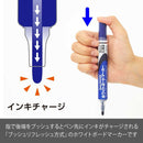 ぺんてる ホワイトボードマーカー ノックル 細字 直液式 青 EMWLS-C 1本