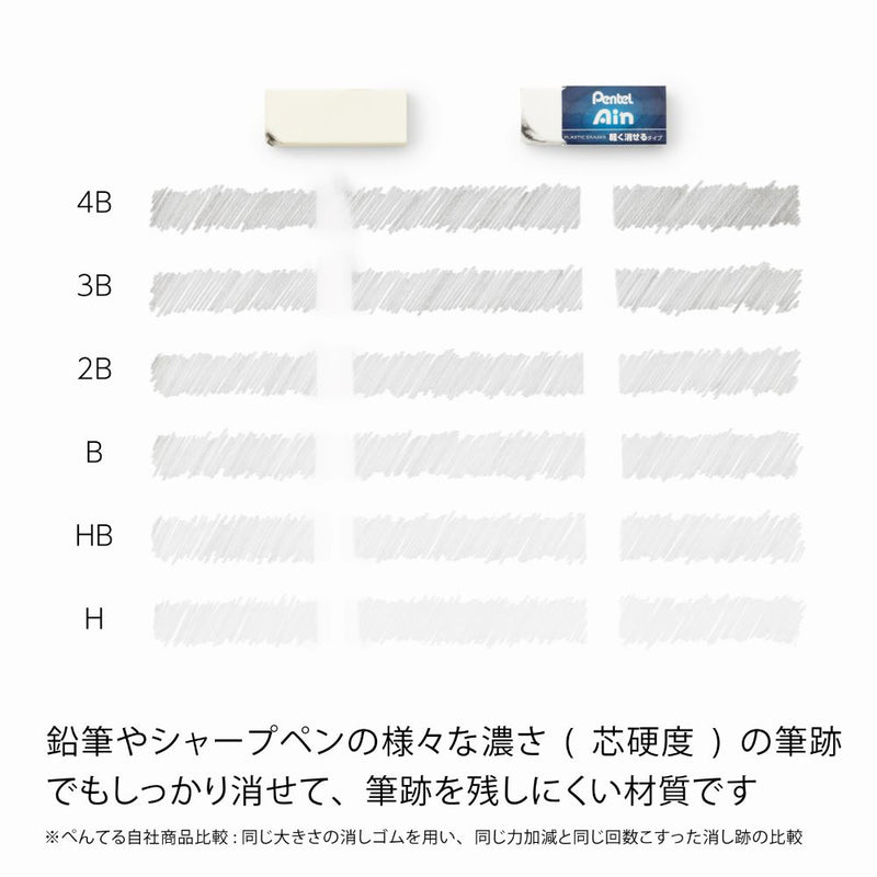 アイン消しゴム 軽く消せるタイプ 消しゴム