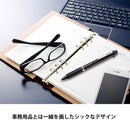 ぺんてる 3色ボールペン エナージェル 0.5mm ホワイト軸 パック入り XBLC35W 1本