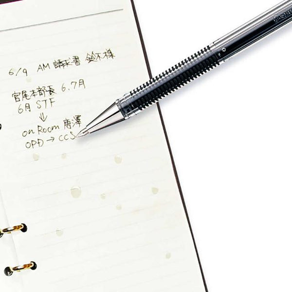 ぺんてる ゲルインキボールペン ハイブリッド 0.5mm 黒 パック入り